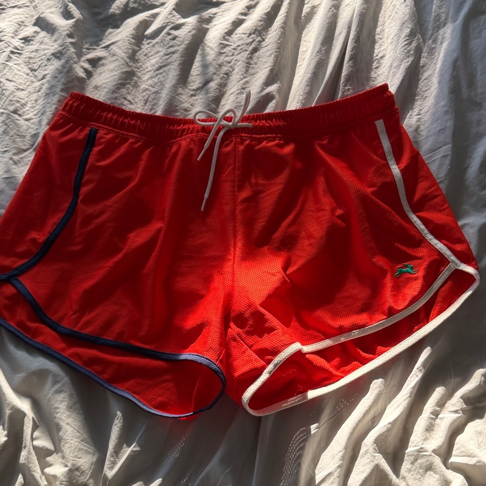 Tracksmith and Clare V CanCortlandt running shorts